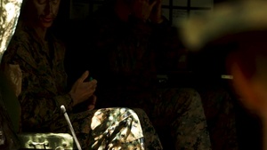 U.S. Marines conduct jungle patrols at KTA