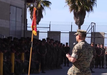 B-roll: Assault Amphibian School Change of Command Ceremony