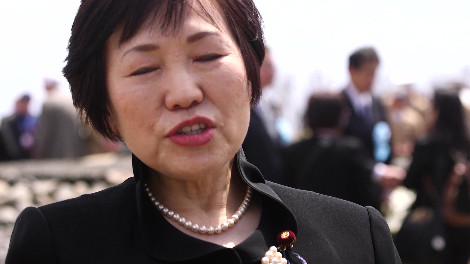 Dr. Toshiko Abe, State Minister for Foreign Affairs explains what the 74th Reunion of Honor symbolizes to the Japanese on Iwo To March 23, 2019. The Reunion of Honor ceremony is held annually to commemorate the heroism and sacrifices made by service members during the Battle of Iwo Jima in World War II. (U.S. Marine Corps video by Lance Cpl. Isaiah Campbell)<br /><br />&quot;この日米が敵として戦った硫黄島において、この慰霊祭を行うことはひじょうに重要です。この日米同盟が、多くの犠牲のもとになりっっているということを知る。さらに地域と国際社会のために、さらにきょうきょにしていくことでも、新たな決意をしいていくためにも重要なイベントです。<br /><br />It is very important to have this memorial ceremony here in Iwo Jima. Through this ceremony, we are able to understand the Security Alliance between Japan and U.