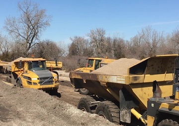 Union Dike after March 2019 Runoff Event
