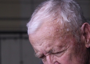 World War II veteran speaks about returning to Iwo To