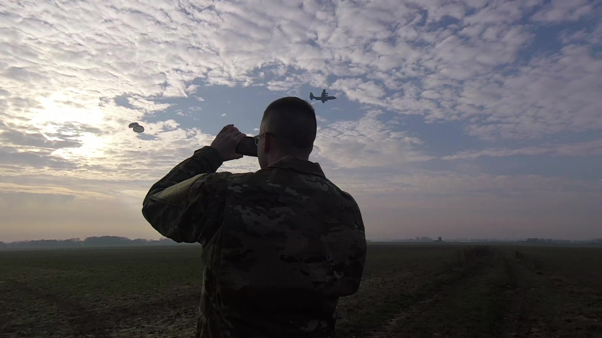 U.S. Airmen from Ramstein Air Base, Germany, traveled to Chievres Air Base, Belgium, to conduct landing zone and drop zone operations Mar. 6, 2019. The joint operation trained Airmen to operate on a narrow airstrip. (U.S. Air Force video by Senior Airman Hannah Malone)