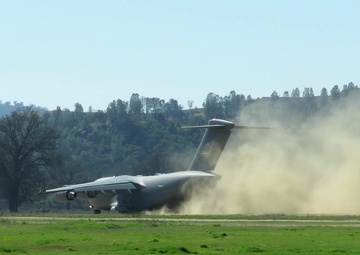 McChord C-17 at Fort Hunter Liggett