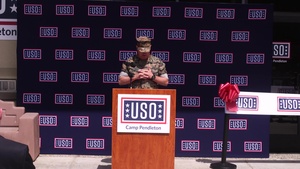 B-Roll USO grand opening on Marine Corps Base Camp Pendleton