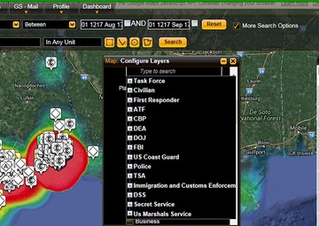 Coast Guard command centers during Hurricane Harvey