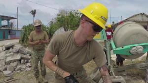 PP19 Army Engineers and Seabees Build Sidewalks in Ebeye