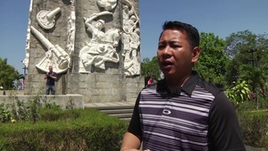 Balikatan 2019: Mt. Samat National Shrine interview 1st Lt. Oscarito Estevez