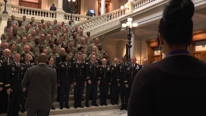 Georgia National Guard at the Georgia state Capitol.