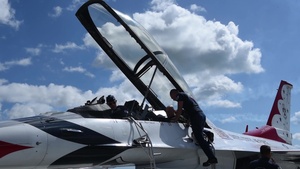 Hometown Hero Flies with Thunderbirds