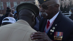 Montford Point Marines Visit Parris Island