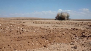 Combat engineers perform detonations in Morocco during African Lion 2019