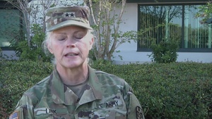 Maj. Gen. Mary E. Link Interview with her as Outgoing Commander - AR-MEDCOM change of command