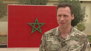 African Lion 2019 - CPX interview with British army Maj Richard Griffiths
