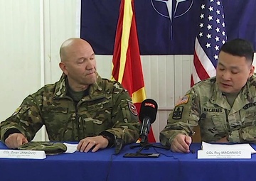 U.S. Soldiers and North Macedonia's Soldiers Conduct Joint Live-Fire Training Exercise