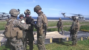 US Marines Establish Forward Air Refueling Point Pacific Blitz 19 B-Roll