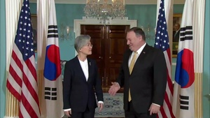 Secretary of State Michael R. Pompeo meets with Republic of Korea (ROK) Foreign Minister Kang Kyung-wha
