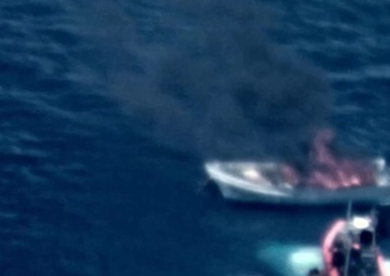 Coast Guard Cutter Steadfast intercept panga