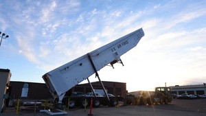 Rise & Shine: Team Minot Airmen test ICBM rocket loading system