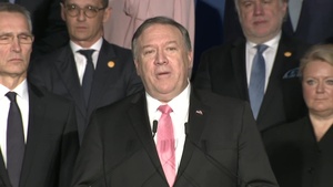 Secretary Pompeo delivers remarks at the Reception to celebrate NATO’s 70 Anniversary, at Andrew W. Mellon Auditorium, in Washington, D.C