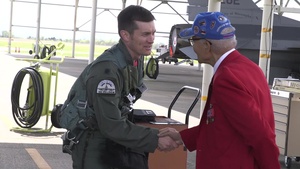 Tuskegee Airman visits 187th FW