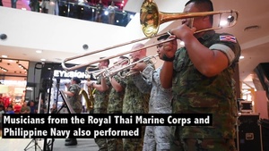 U.S. Pacific Fleet Band Performs with Malaysian Army as part of Pacific Partnership 2019