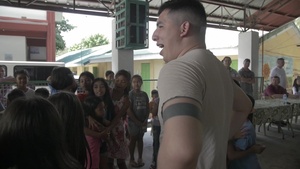Balikatan 2019: AFP and U.S. Airmen bring smiles to San Pablo Elementary School children