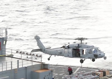 USS Abraham Lincoln Replenishment-at-Sea and Weapons On-load