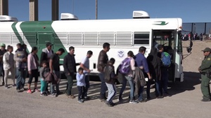 U.S Border Patrol Engaging Migrants