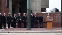 Boston City Hall Flag Raising Ceremony