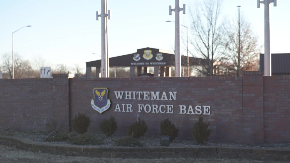 DVIDS Video Whiteman AFB Main Gate Sign