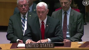 Vice President Pence participates in UN Security Council, Part 1