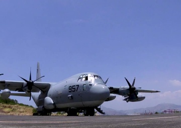 Balikatan 2019: Marines drop cargo from KC-130J