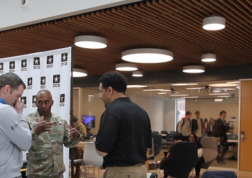 MAJ Cornelius, AMRG at NU Cyber Day