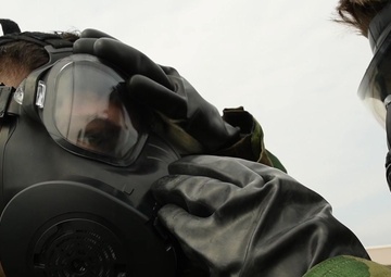 MCAS Iwakuni Marines participate in annual CBRN training (B-Roll)