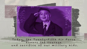 Purple Up! Twenty-Fifth Air Force honors military children.
