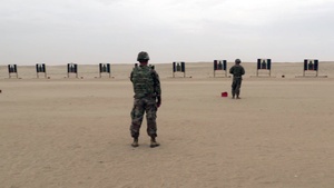 Going for Gold: Service Members Shoot Targets on Udairi Range for GAFB