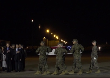Marine Corps Staff Sgt. Christopher A. Slutman - Dignified Transfer