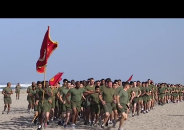 Headquarters and Support Battalion conducts a battalion run