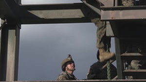 Charlie Company conducts fast-rope training