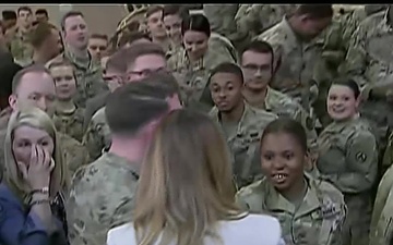 Wives of President, Vice President Visit Troops at Fort Bragg
