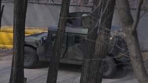Simulated attack during readiness training B-roll