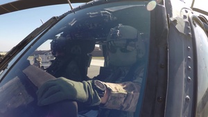 HH-60 Pave Hawk launches for search and rescue training B-roll