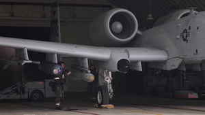 A-10 launch at Osan Air Base B-roll