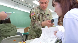 MEDDAC-Japan Soldier Teaches Students at Local University