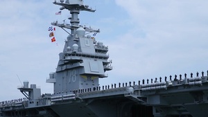 PCU Gerald R. Ford Arrives at Naval Station Norfolk