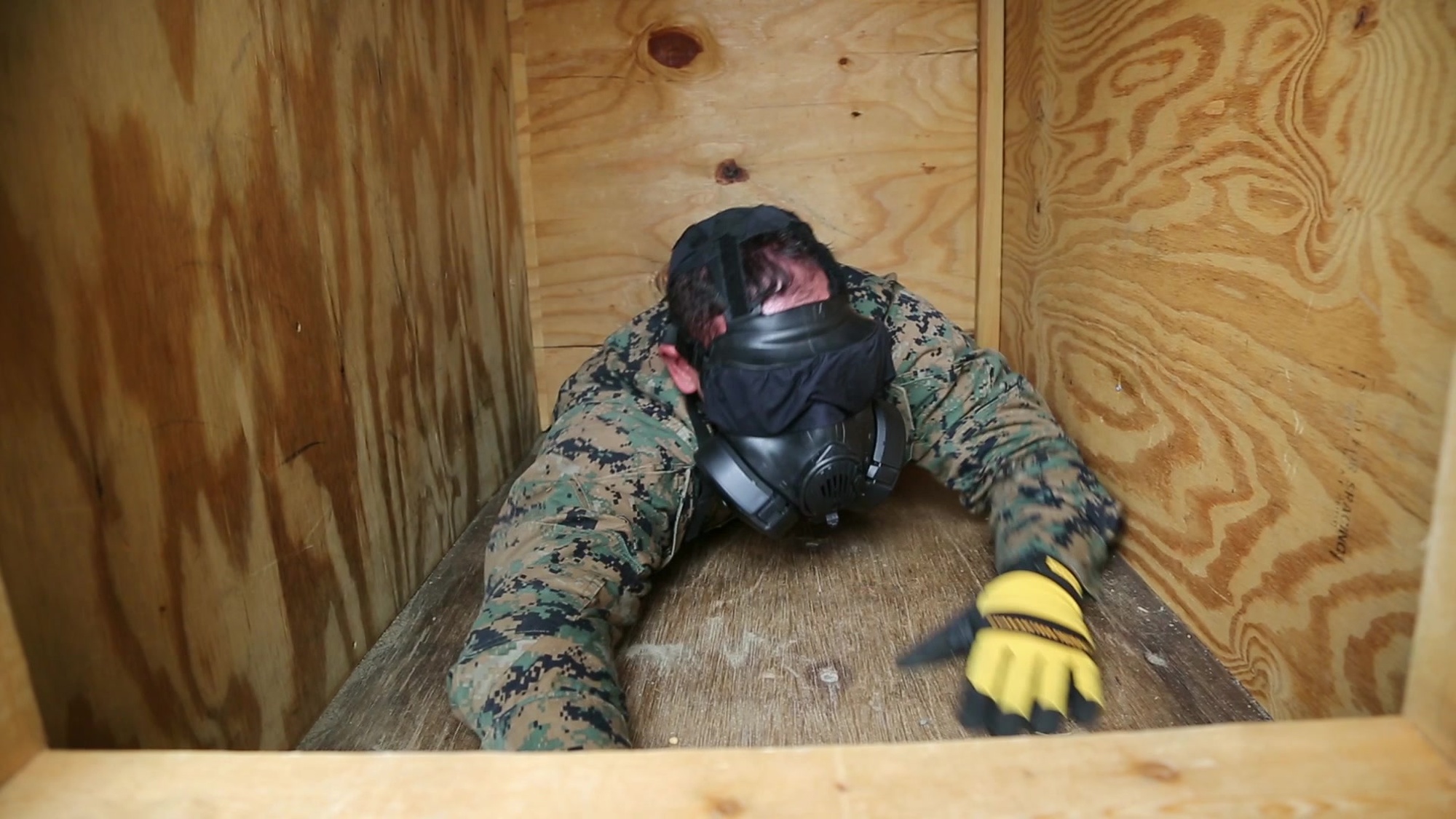 U.S. Marines train at the Marine Security Guard School April 9, 2019, in Quantico Virginia. Over an 8 week period the Marines learn how to become Marine Security Guards who will protect U.S. embassies across the world. The training featured includes a response to a simulated embassy intruder, escaping a collapsed building, and weapons training. <br /><br />(U.S. Marine Corps video by Cpl. Shannon Doherty)