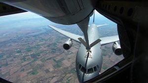 22 ARW's First KC-135 to KC-46 Refueling Sortie