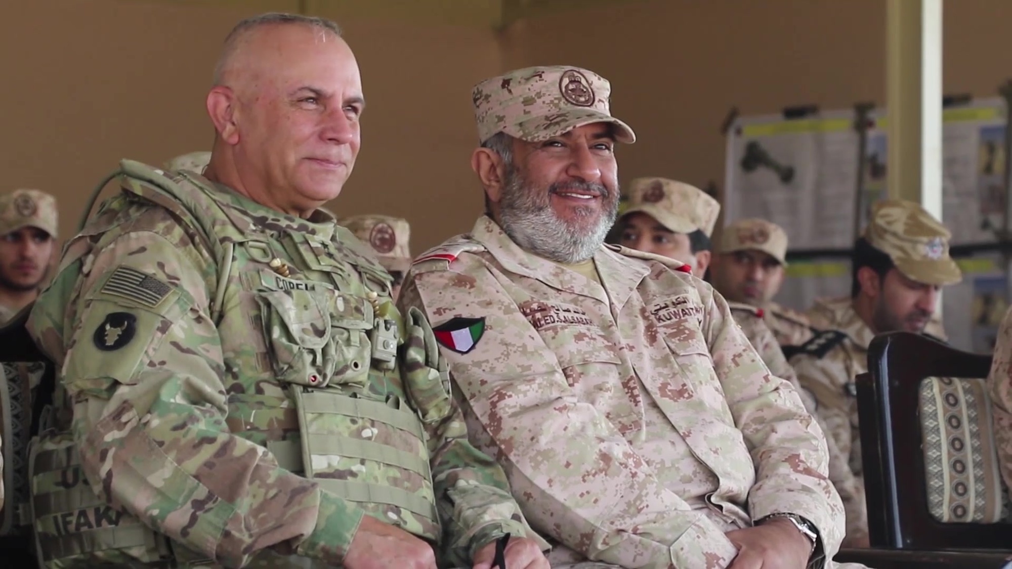 Maj. Gen. Benjamin Corell  and Command Sgt. Maj. Joseph Hjelmstad, command team for the 34th Red Bull Infantry Division, address the National Guard Association of the United States conference for 2019. They discuss the role of the 34th ID and other National Guard troops in support of Task Force Spartan, a multi-component operation that spans U.S. Central Command&#39;s area of operations.