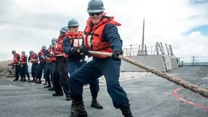 USS Sampson: Replenishment at Sea