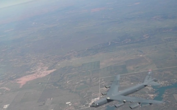 Areal B-roll of B-52